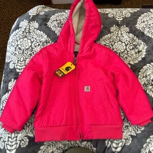Carhartt Kids Puffer Jacket in Vibrant Pink